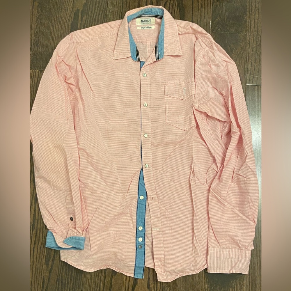Vintage pink and blue dress shirt